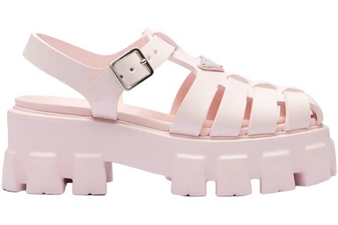 prada monolith rubber sandals dupe pink|prada monolith dupe.